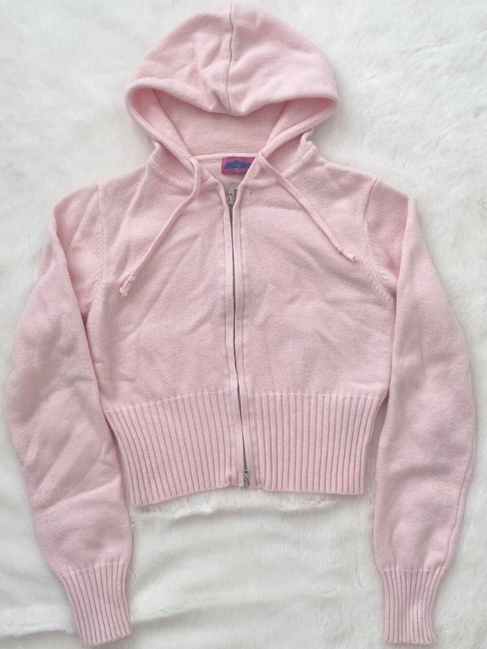 Edikted pink zip up hoodie ♡